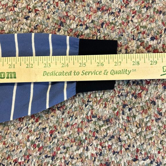 Boss Hugo Boss Blue Stripe 100% Cotton Lightweight Crewneck LS Sweater Size XL - Picture 12 of 12